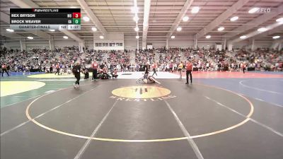 152 lbs Quarterfinal - Rex Bryson, MO vs Brock Weaver, GA