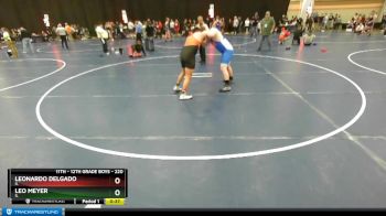 220 lbs Cons. Round 2 - Leonardo Delgado, IL vs Leo Meyer, IL