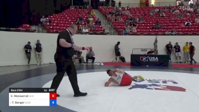 70 kg Rnd Of 32 - Christian Monserrat, New England Regional Training Center vs Tyler Berger, Nebraska