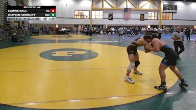 141Blue lbs Rr Rnd 3 - Seamus Mack, Lehigh vs Brayden Hartranft, Franklin & Marshall