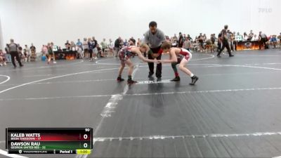 90 lbs Semis (4 Team) - Kaleb Watts, Bison Takedown vs Dawson Rau, Georgia United Red