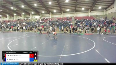 56 lbs Cons. Round 1 - Nolan Broadbent, Brighton Wrestling Club vs Noland Moss Jr, Charger Wrestling Club