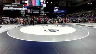 88 lbs Cons. Sub-quarters - Dominick Sindone, MI vs Rhoan Rambo, OK