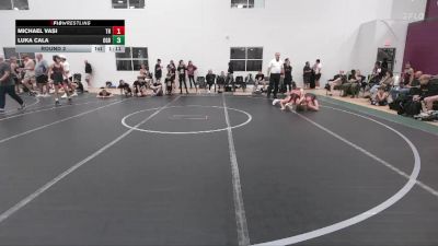 84 lbs Round 2 - Luka Cala, Ohio Gold Black vs Michael Vasi, Taylor Hammers