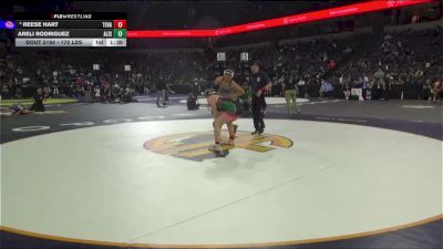 170 lbs Round Of 32 - Reese Hart, Tehachapi (CS) vs Areli Rodriguez, Alisal (CC)