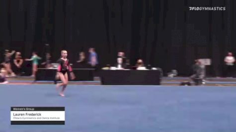 Lauren Frederick - Women's Group, Chow's Gymnastics and Dance Institute - 2021 Women's Xcel Region 4 Championships