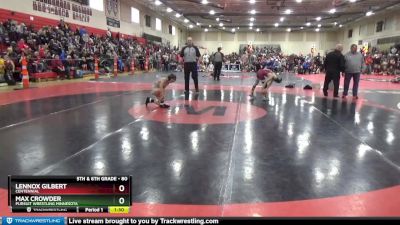 80 lbs Cons. Round 2 - Max Crowder, Pursuit Wrestling Minnesota vs Lennox Gilbert, Centennial