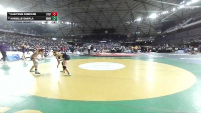 Girls 3A 105 lbs Cons. Round 4 - Adrielle Sabala, Sageview (Girls) vs Kailyann Dencker, Everett (Girls)