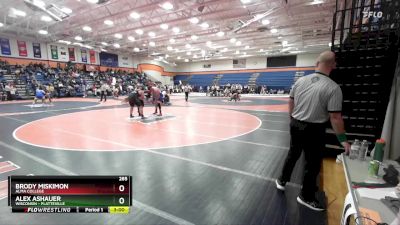 285 lbs Cons. Round 1 - Brody Miskimon, Alma College vs Alex Ashauer, Wisconsin - Platteville