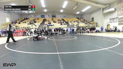 115 lbs Final - Cee Hill, McAlester High School Girls vs Kristen DeLaRosa, Broken Arrow Girls HS