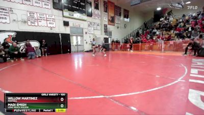 105 lbs Champ. Round 2 - Audrey Marquez, Castro Valley vs Khristine Inay, Pioneer Valley