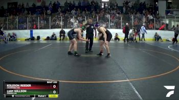 155 lbs Cons. Round 2 - Liam Willson, Shores WC vs Koleson Reeder, Caledonia WC