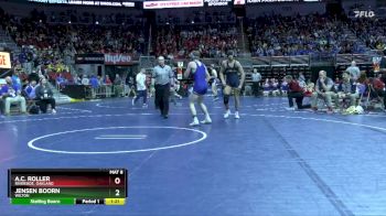 1A-165 lbs Champ. Round 1 - Jensen Boorn, Wilton vs A.C. Roller, Riverside, Oakland