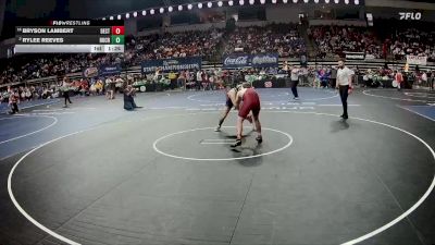 D 1 165 lbs Champ. Round 2 - Bryson Lambert, Destrehan vs Rylee Reeves, Holy Cross