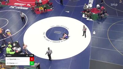 132 lbs Round Of 16 - Joshua Spontak, Bishop McCort vs Evan Carss, Easton