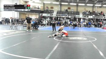 132 lbs Consi Of 8 #2 - Dylan Pinelli, Cranston West vs Matt Williams, Bishop Hendricken
