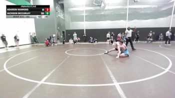 132 lbs Cons. Round 4 - Jackson McCurley, Shelton Wrestling Academy vs Adarein Hawkins, Hawkins House
