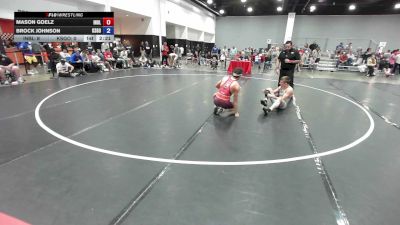 144 lbs Mason Goelz, Team Indiana Blue vs Brock Johnson, Team Kansas Gold