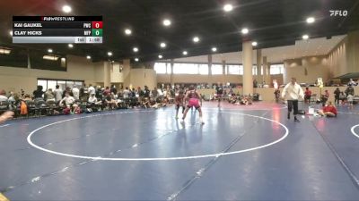 165 lbs 2nd Wrestleback (32 Team) - Kai Gaukel, PWC vs Clay Hicks, Morris Fitness Purge