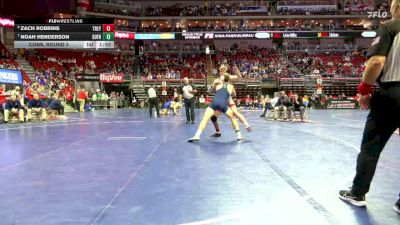 1A-175 lbs Cons. Round 5 - Zach Robbins, Treynor vs Noah Henderson, Sumner-Fredericksburg