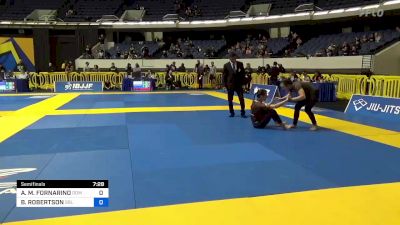 ADELE M. FORNARINO vs BRIANNE ROBERTSON 2022 World IBJJF Jiu-Jitsu No-Gi Championship