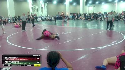 190 lbs Round 7 (8 Team) - Ammy Arroyo, Nebraska Wonder Women (A Team) vs Emari Brown, Charlies Angels Florida Black