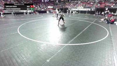 D1-157 lbs Champ. Round 1 - Declan Koch, Neenah vs Craig Robertson, Milw. Lutheran