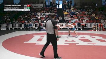 144 lbs 1st Place Match - William Hamilton, McCallie School vs George Emendorfer, Baylor School