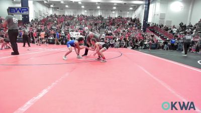 75-83 lbs Rr Rnd 4 - Emmi Wood, South Central Punisher Wrestling Club vs Lawren Peck, Wolfpak Wrestling