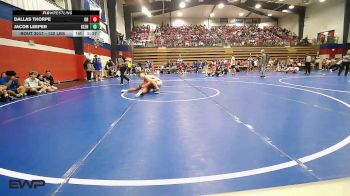 132 lbs Round Of 16 - Dallas Thorpe, Owasso High School vs Jacob Leeper, Glenpool