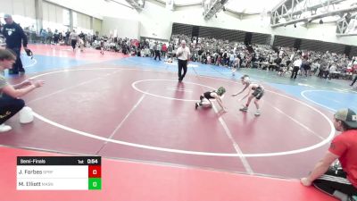 52-B lbs Semifinal - Julian Forbes, Spring-Ford vs Maverick Elliott, Mat Assassins