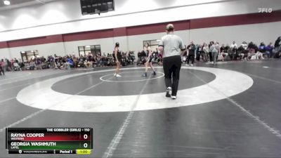 110 lbs Cons. Round 2 - Rayna Cooper, Western vs Georgia Washmuth, Lapel