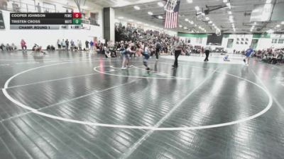 110-115 lbs Champ. Round 1 - Cooper Johnson, Port City Wrestling Club vs Tristen Cross, Sallisaw