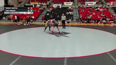 285 lbs Cons. Round 2 - Brady Griffin, Drury vs Roy Phelps, Quincy