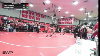 98 lbs Semifinal - Cade Flanagin, Skiatook HS vs Jagger Autry, Broken Arrow Jh