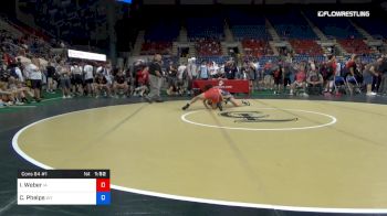 120 lbs Cons 64 #1 - Isaiah Weber, Iowa vs Cody Phelps, Wyoming