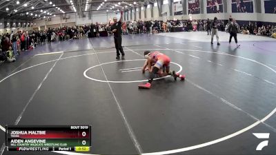 120 lbs Round 2 - Joshua Maltbie, Texas vs Aiden Angevine, Hill Country Wildcats Wrestling Club