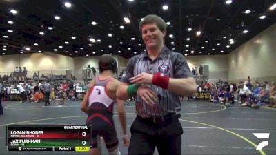 100 lbs Quarterfinals (8 Team) - Logan Rhodes, Metro All Stars vs Jax Furhman, POWA