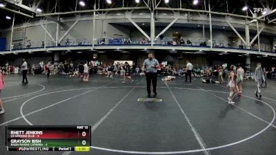 48 lbs Finals (2 Team) - Grayson Bish, Ragin Raisins Catawba vs Rhett Jenkins, U2 Uprising Blue