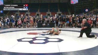 105 lbs Cons. Sub-quarters - Cassidy O'Connell, Wisconsin vs Blythe Letters, Pennsylvania