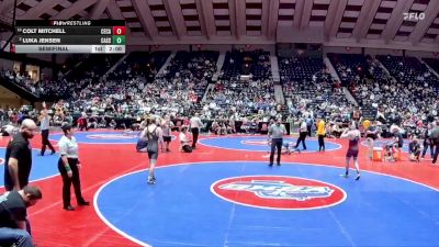 4A-132 lbs Semifinal - Luka Jensen, Cass vs Colt Mitchell, Central (Carroll)