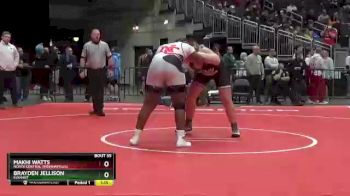 285 lbs Champ. Round 1 - Makhi Watts, North Central (Indianapolis). vs Brayden Jellison, Elkhart