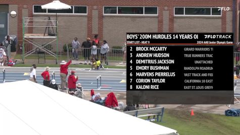 Youth Boys' 200m Hurdles, Finals 9 - Age 14