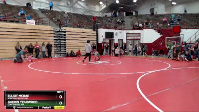 50-55 lbs Round 3 - Elliot Mcrae, Roncalli Wrestling vs Guerin Yearwood, Contenders WA