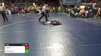 56 lbs Quarterfinal - Jackson Bish, Ragin Raisins vs Giovanny Almada, Great Valley