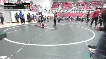 58 lbs Semifinal - Weston Fulton, Red Ryder Wrestling Club vs Crew Smith, Hinton Takedown Club