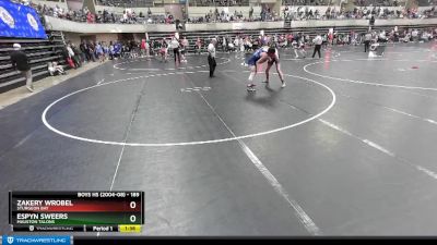 189 lbs Quarterfinal - Zakery Wrobel, Sturgeon Bay vs Espyn Sweers, Mauston TALONS