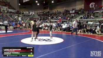 6A 115 lbs Semifinal - Layne Hattenhauer, Little Rock Central vs McKinley Runnels, Bentonville