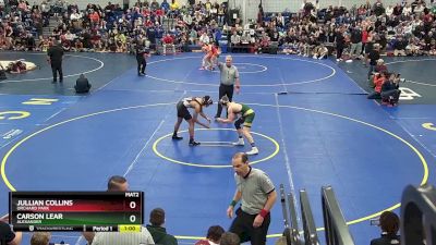 160 lbs Cons. Round 3 - Jullian Collins, Orchard Park vs Carson Lear, Alexander