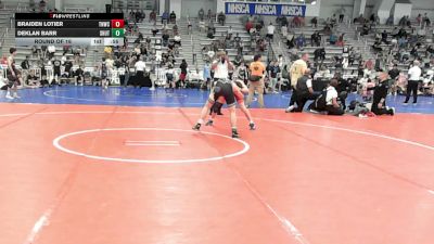 132 lbs Round Of 16 - Braiden Lotier, TNWC Silver Fox - HSB vs Deklan Barr, Team Shutt Mutts - HSB